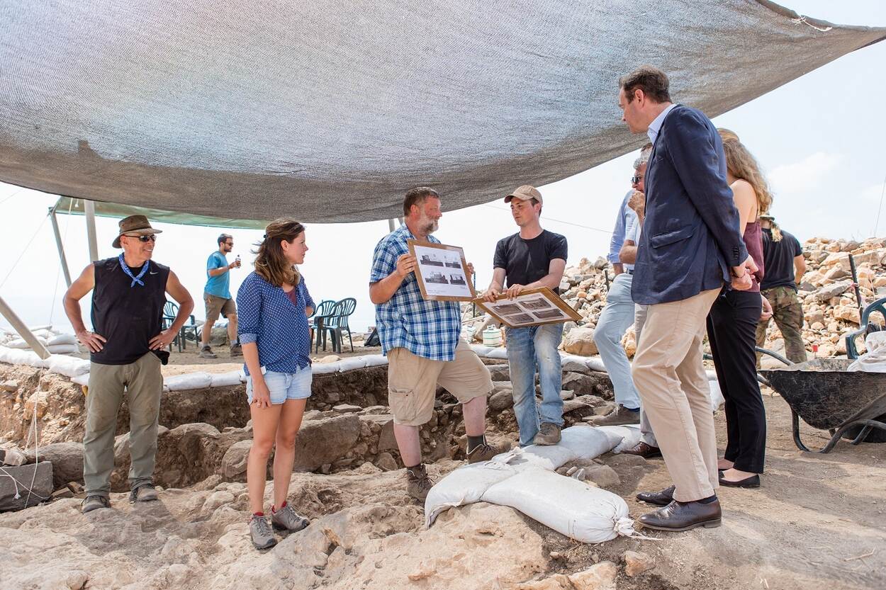 ambassadeur Gilles Beschoor Plug bezoekt Kinneret project in Israel 06-2018