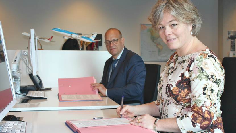 Frederieke Damme, directeur Bedrijfsvoering namens het ministerie van Financiën,